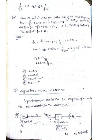 Analog communication notes | PDF