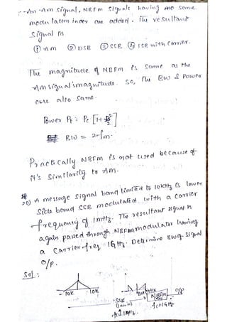 Analog communication notes | PDF