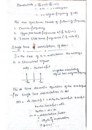 Analog communication notes | PDF