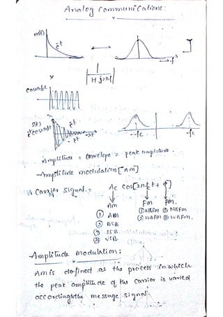 Analog communication notes | PDF