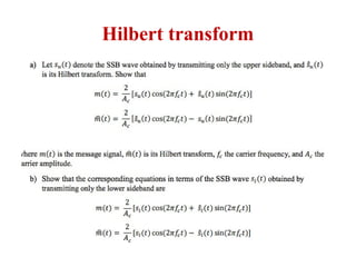 Hilbert transform
 