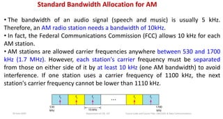 analog data to analog signal - data communication | PPTX