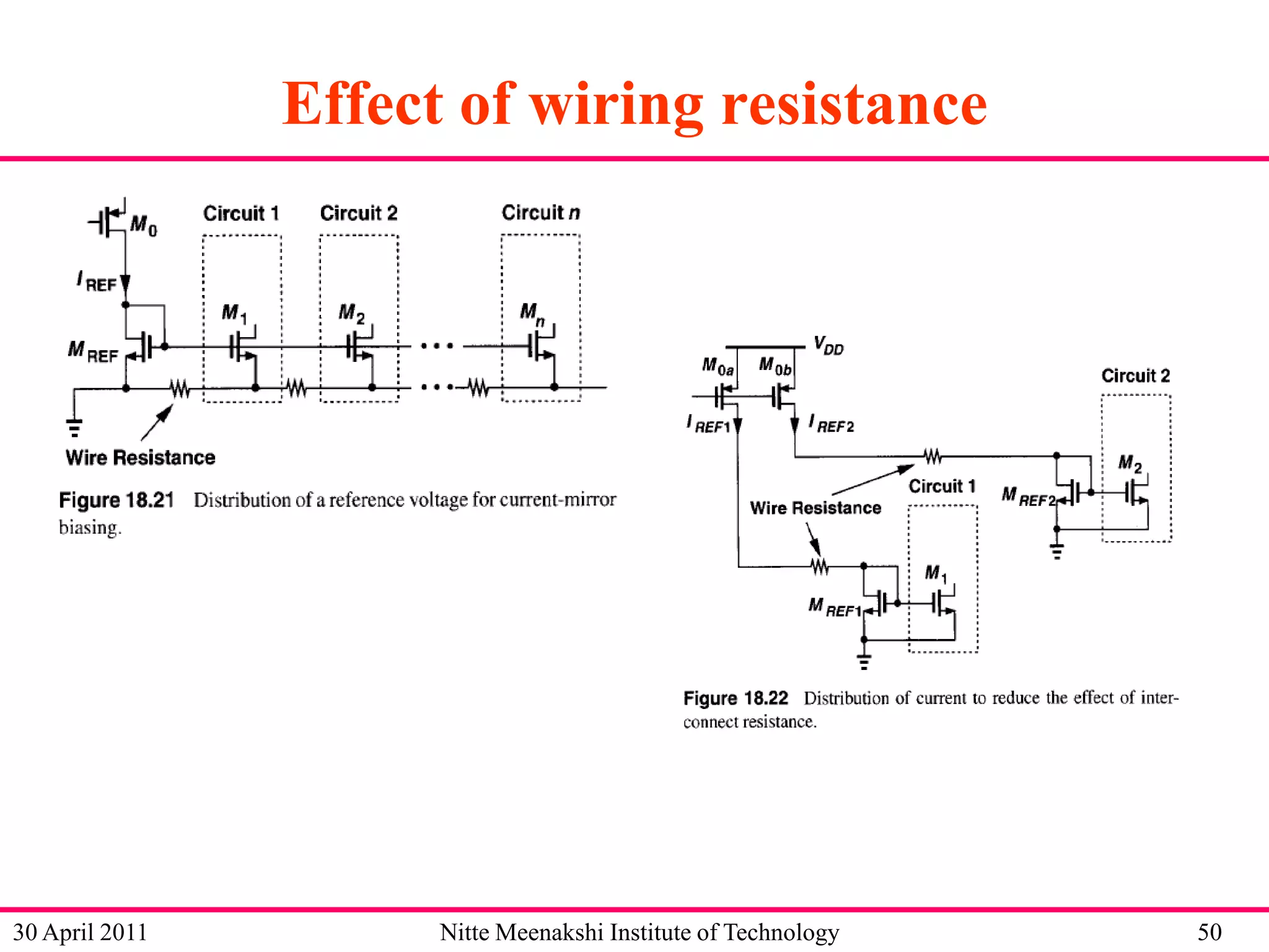 Effect of wiring resistance

30 April 2011

Nitte Meenakshi Institute of Technology

50

 
