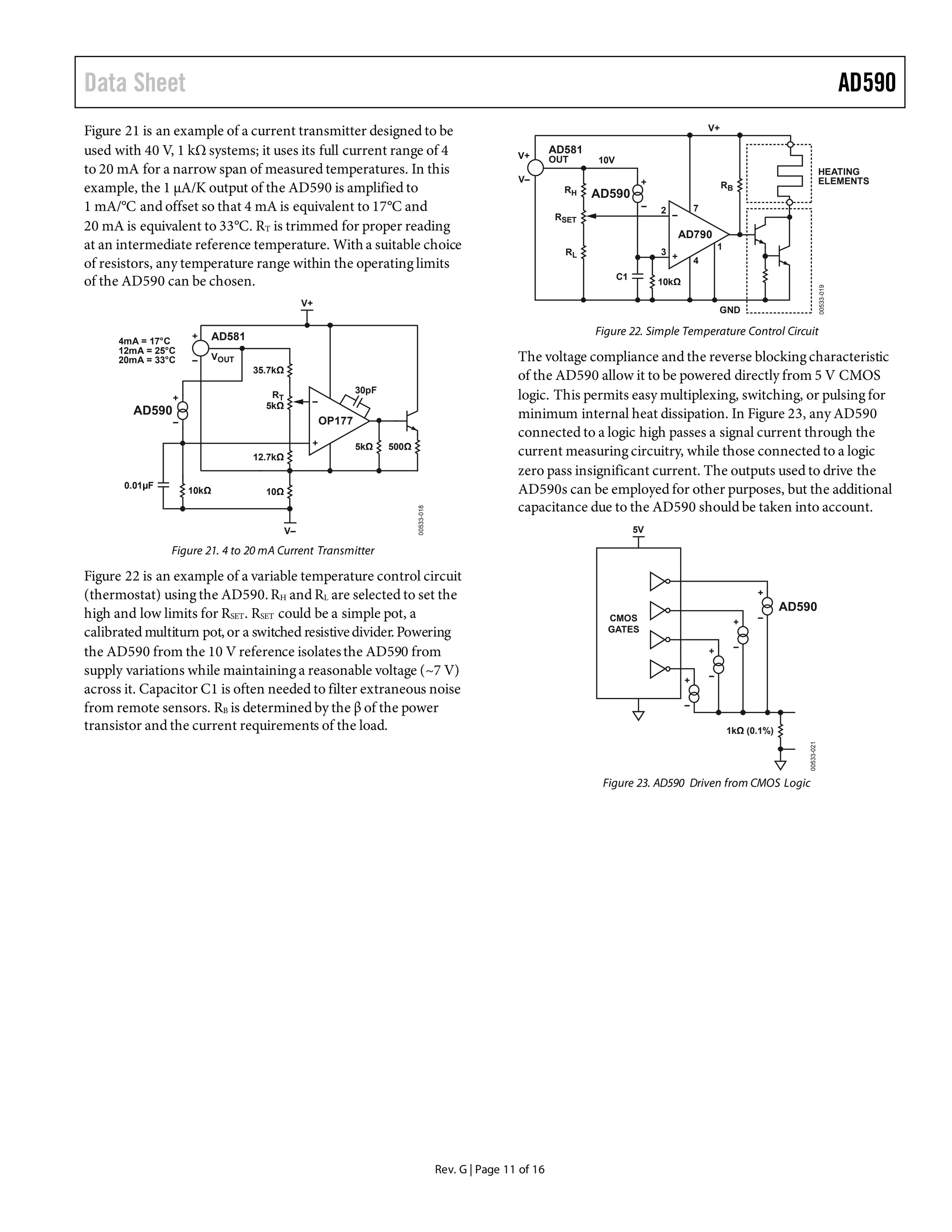 ad590 datasheet | PDF