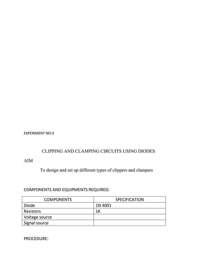 Analog electronics LAB MANUAL PDF