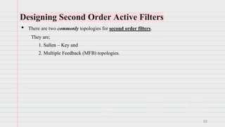 Comprehensive Guide to Active and Passive Analog Filters in Electronics ...
