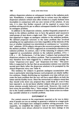 Problematic Subject Analogical Problem Solving | PDF