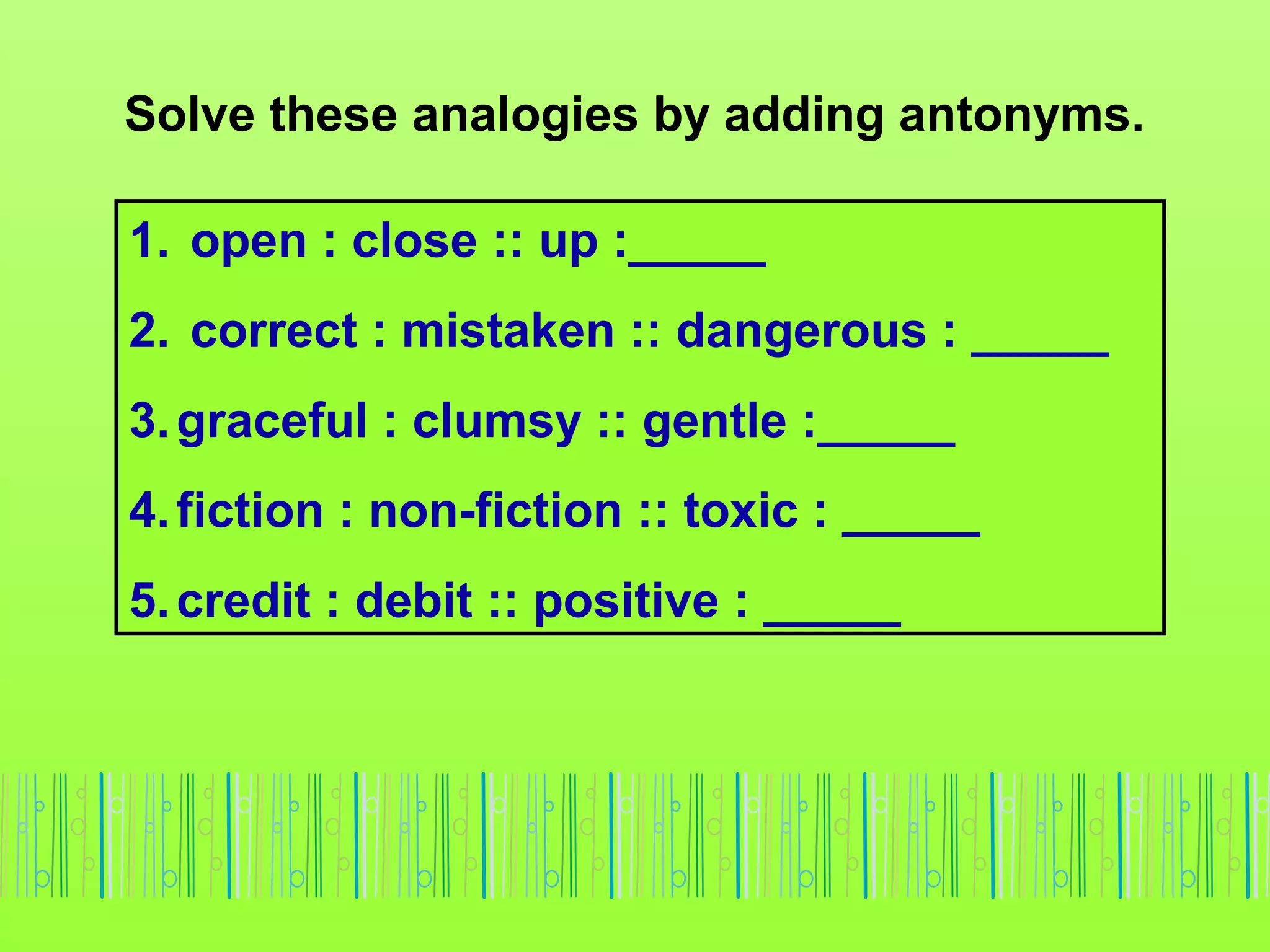 Analogies 1-six-types-of-analogies | PPT