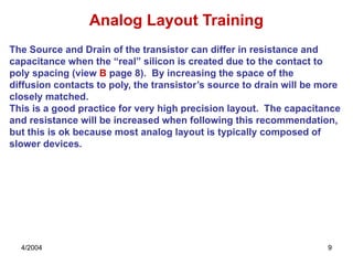 Analog Layout basic Analog Layout basic Analog Layout basic | PPTX