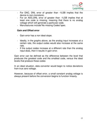 Dnl Error Analog mixed vlsi notes | PDF