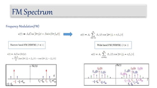FM Spectrum
Frequency Modulation(FM)
 