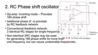 Inverting Phase Shift Analog Circuit Comparators and Waveforms | PPTX
