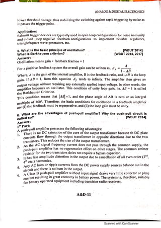 Analog electronic circuits 