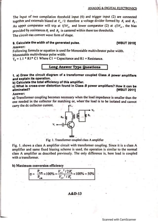Analog electronic circuits 