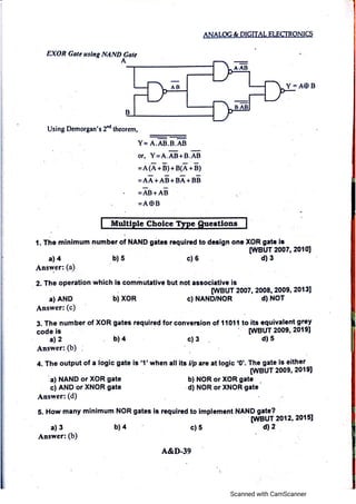 Analog electronic circuits 