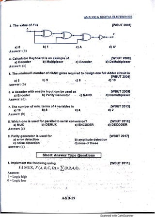 Analog electronic circuits 
