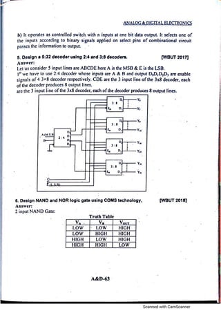 Analog electronic circuits 