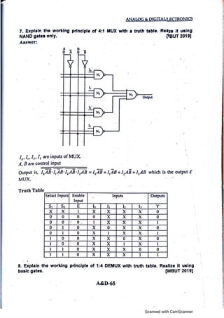 Analog electronic circuits 