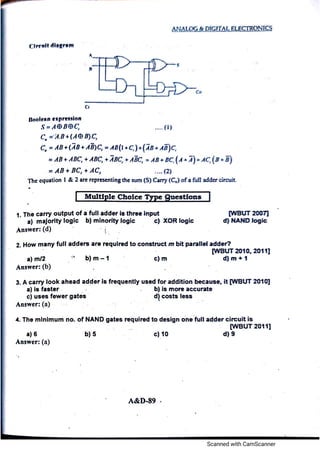 Analog electronic circuits 