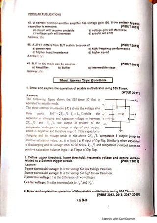 Analog electronic circuits 