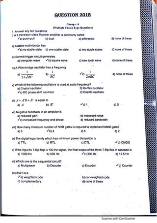 Analog electronic circuits 