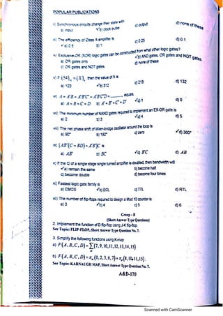 Analog electronic circuits 