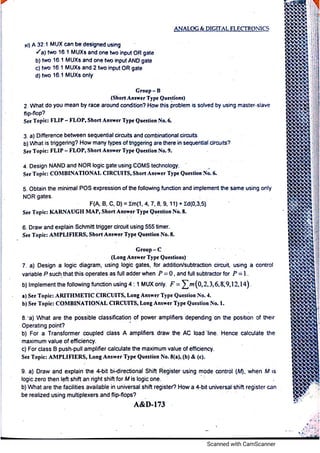 Analog electronic circuits 