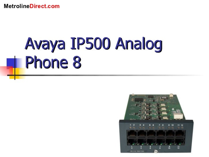 Avaya IP500 Analog Phone 8