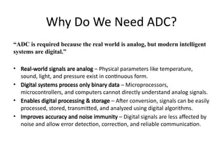 Comprehensive Overview of Analog to Digital Conversion (ADC) Processes ...