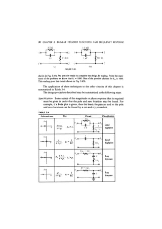 Analogue filter design van valkenburg | PDF