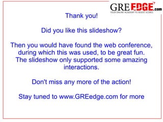Greedge Analogy in GRE | ODP