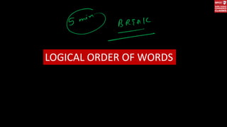 Logically Word Comprehensive Guide to Analogies and Logical Word Ordering in Reasoning ...