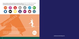 19
?
The Analox team understand how their roles impact
on safety critical products. We have a dedicated team
ensuring 1000’s of people’s lives are safe and who
have assisted Analox in winning various awards.
...because
safety
is
at
the
heart
of
everything
w
e
do
Analox manufacture products specifically for the laboratory industry, but also for a vast range of other industries
including beverage and hospitality, commercial diving and breathing air.
To see what else Analox have to offer, please visit our website at: www.analoxsensortechnology.com
analoxsensortechnology.com
18
 
