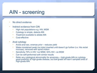 Anain Ranges Anal SCC, pathophysiology and management options | PPTX