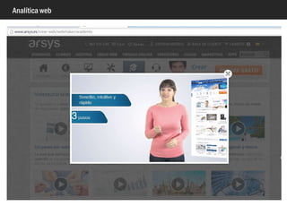 Analítica web
Eventos: gestión de errores
 