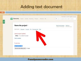 Adding text document
123
@analyncmercader.com
 