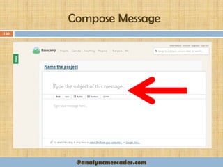 Compose Message
130
@analyncmercader.com
 