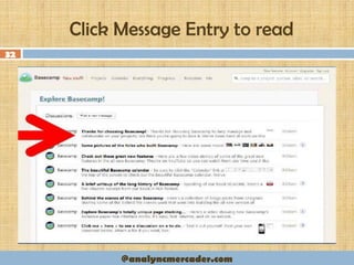 Click Message Entry to read
32
@analyncmercader.com
 