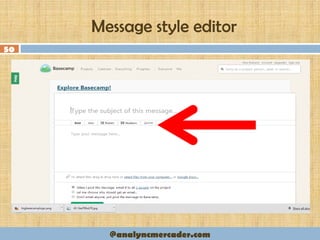Message style editor
50
@analyncmercader.com
 