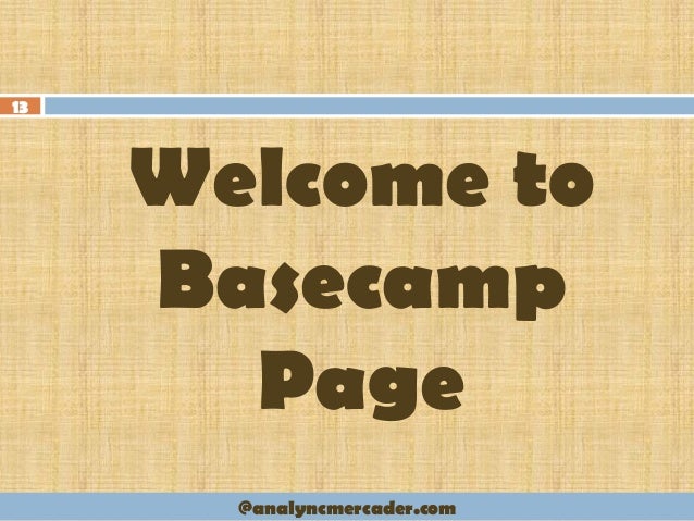 basecamp 3 log in