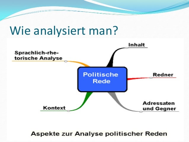 Wie Analysiert Man Eine Rede Analyse bekannter Reden