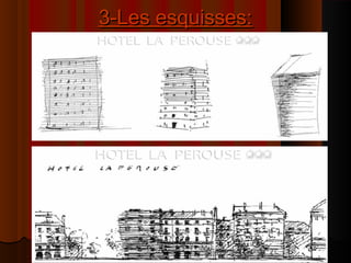 3-Les esquisses:3-Les esquisses:
 