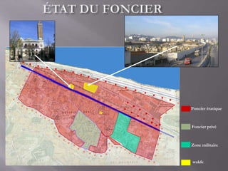 Foncier étatique
Foncier privé
Zone militaire
wakfe
 