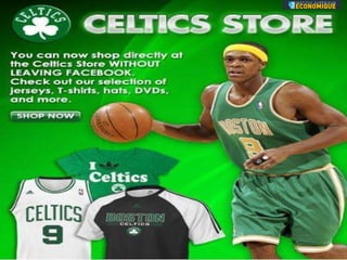 Analyse du facebook shop Boston Celtics 