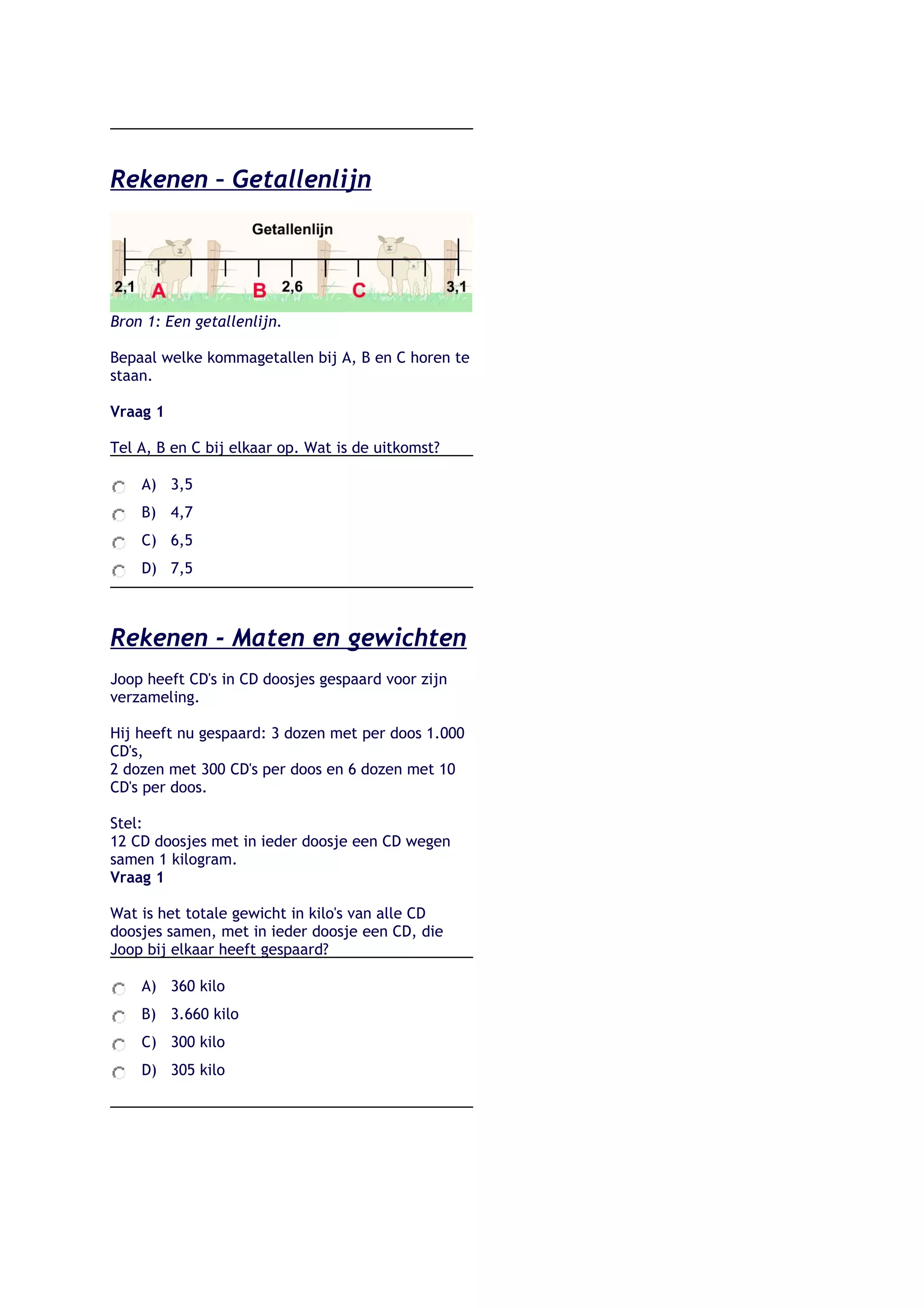 Analyse cito rekenen | DOC