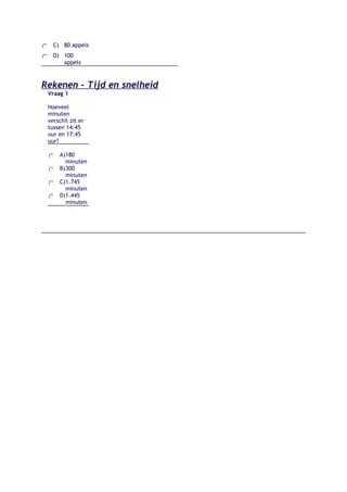 Analyse cito rekenen | DOC