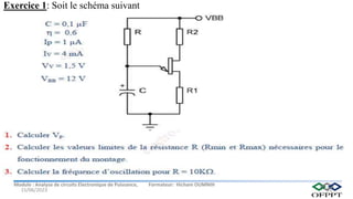 Module : Analyse de circuits Electronique de Puissance, Formateur: Hicham OUMNIH
15/06/2023 51
Exercice 1: Soit le schéma suivant
 