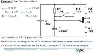 Module : Analyse de circuits Electronique de Puissance, Formateur: Hicham OUMNIH
15/06/2023 53
Exercice 3: Soit le schéma suivant
 