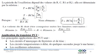 Module : Analyse de circuits Electronique de Puissance, Formateur: Hicham OUMNIH
15/06/2023 58
 