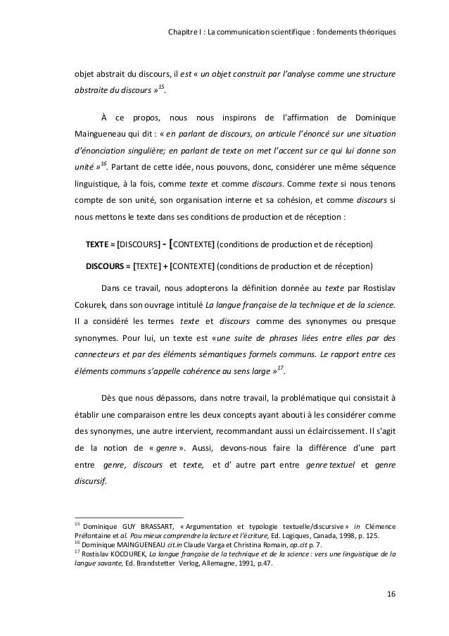 Analyse De Dis Scientifique